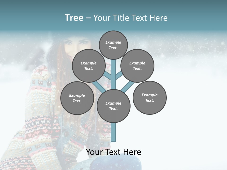 Cold Female Hands PowerPoint Template