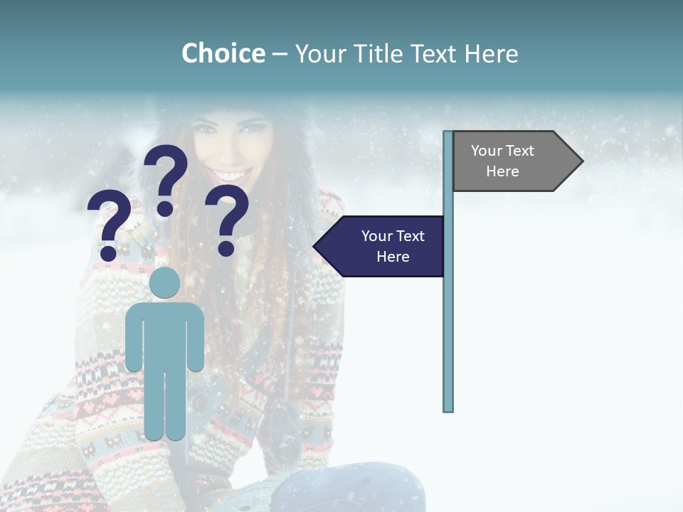 Cold Female Hands PowerPoint Template