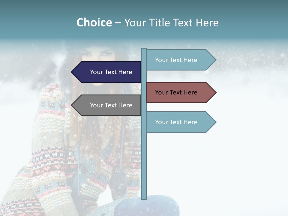 Cold Female Hands PowerPoint Template