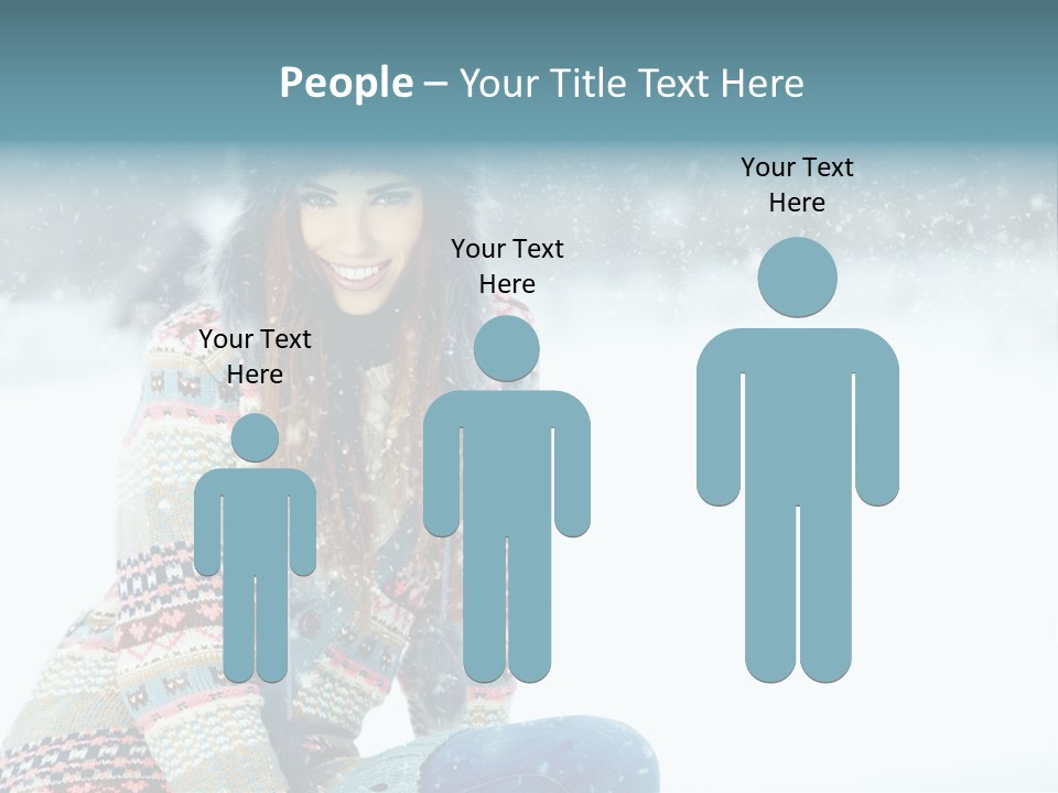 Cold Female Hands PowerPoint Template