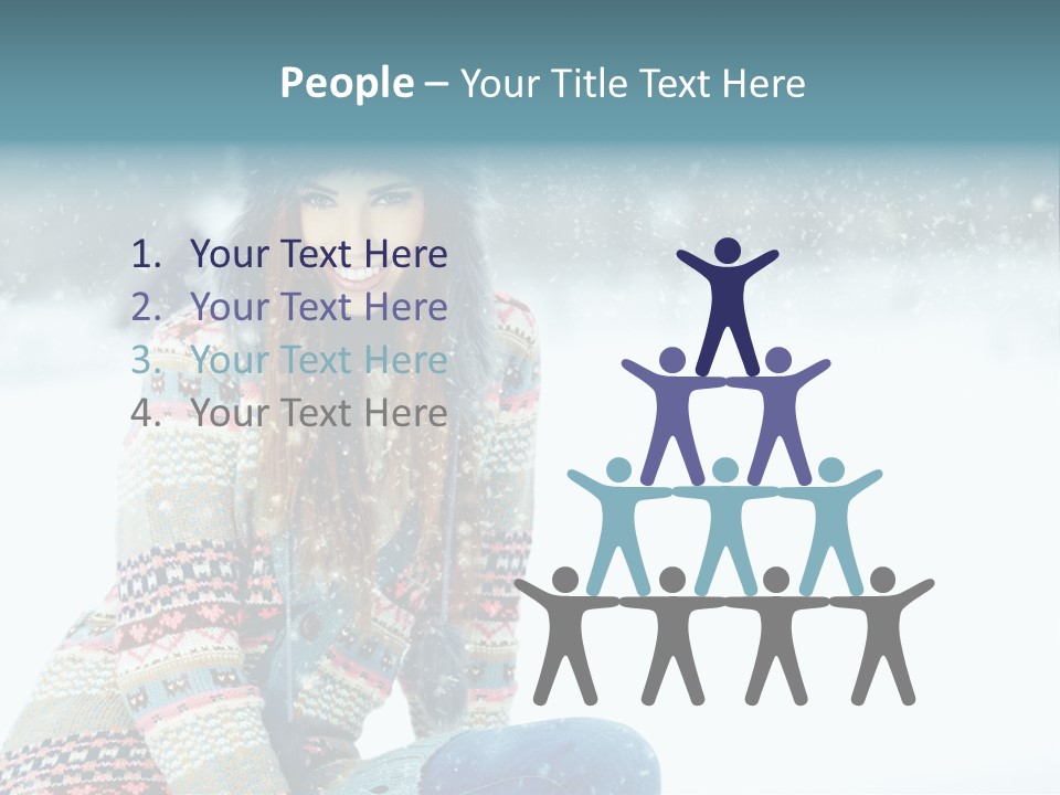 Cold Female Hands PowerPoint Template