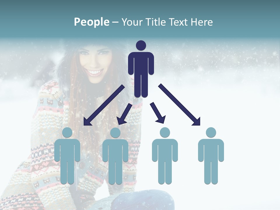 Cold Female Hands PowerPoint Template