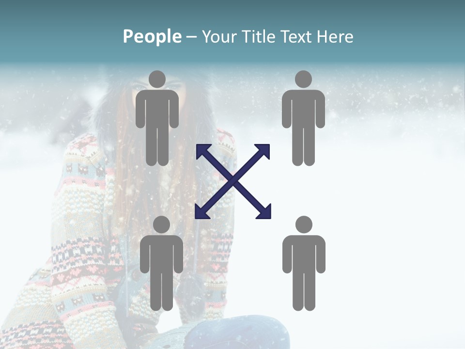 Cold Female Hands PowerPoint Template