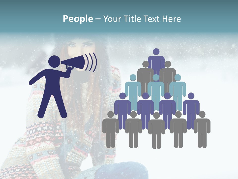 Cold Female Hands PowerPoint Template