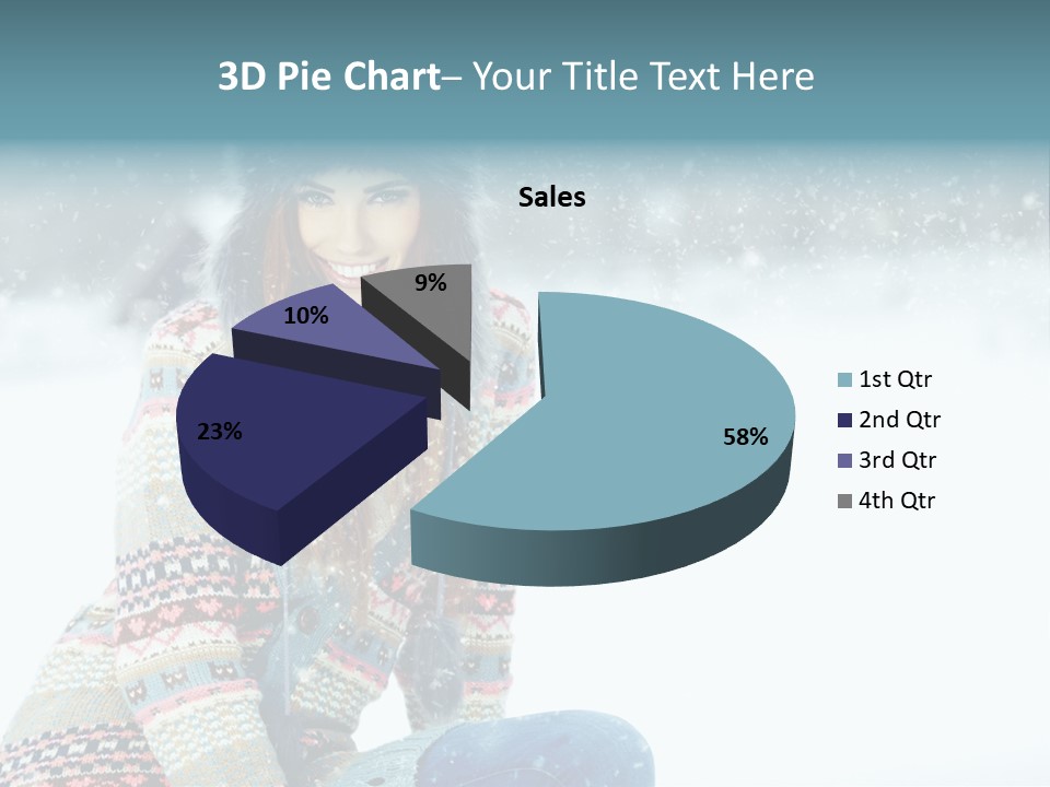 Cold Female Hands PowerPoint Template