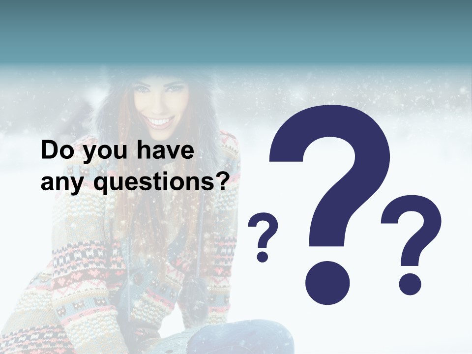 Cold Female Hands PowerPoint Template