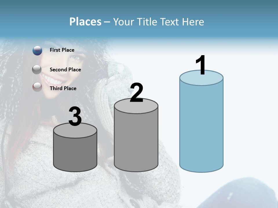 Female One Girl PowerPoint Template