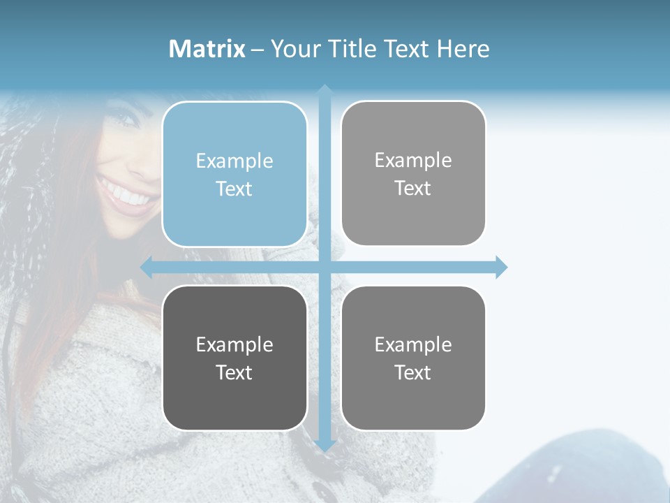 Female One Girl PowerPoint Template