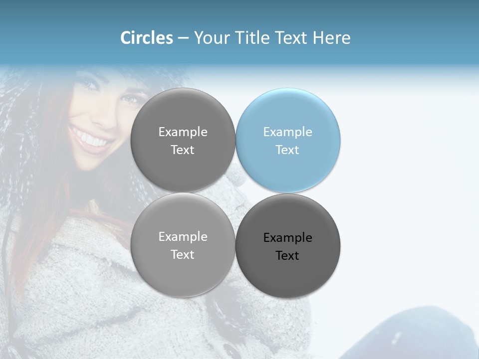 Female One Girl PowerPoint Template