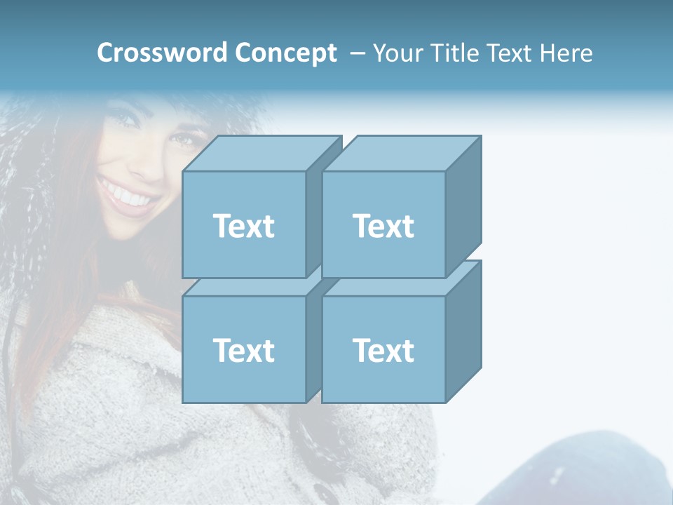 Female One Girl PowerPoint Template