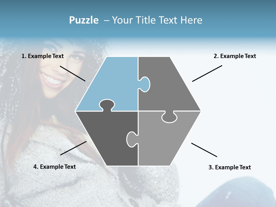 Female One Girl PowerPoint Template