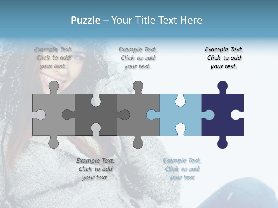 Female One Girl PowerPoint Template