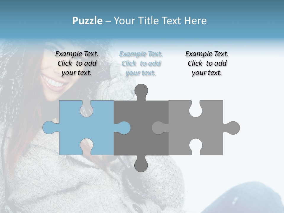 Female One Girl PowerPoint Template