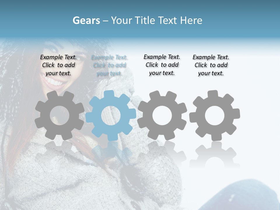 Female One Girl PowerPoint Template