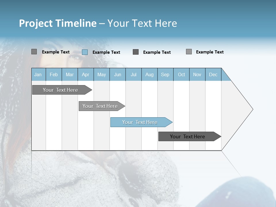 Female One Girl PowerPoint Template
