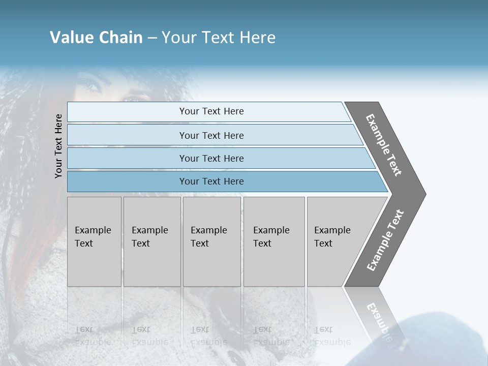 Female One Girl PowerPoint Template