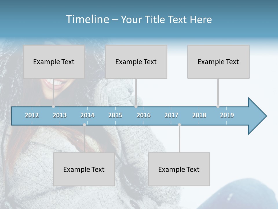 Female One Girl PowerPoint Template