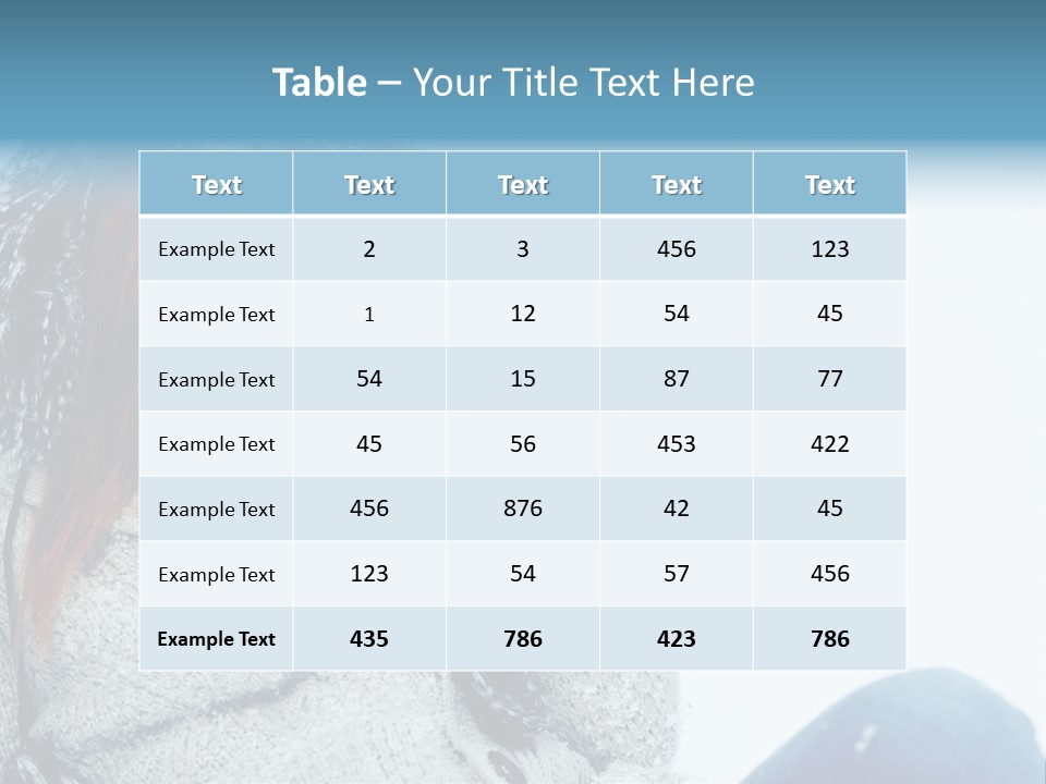 Female One Girl PowerPoint Template