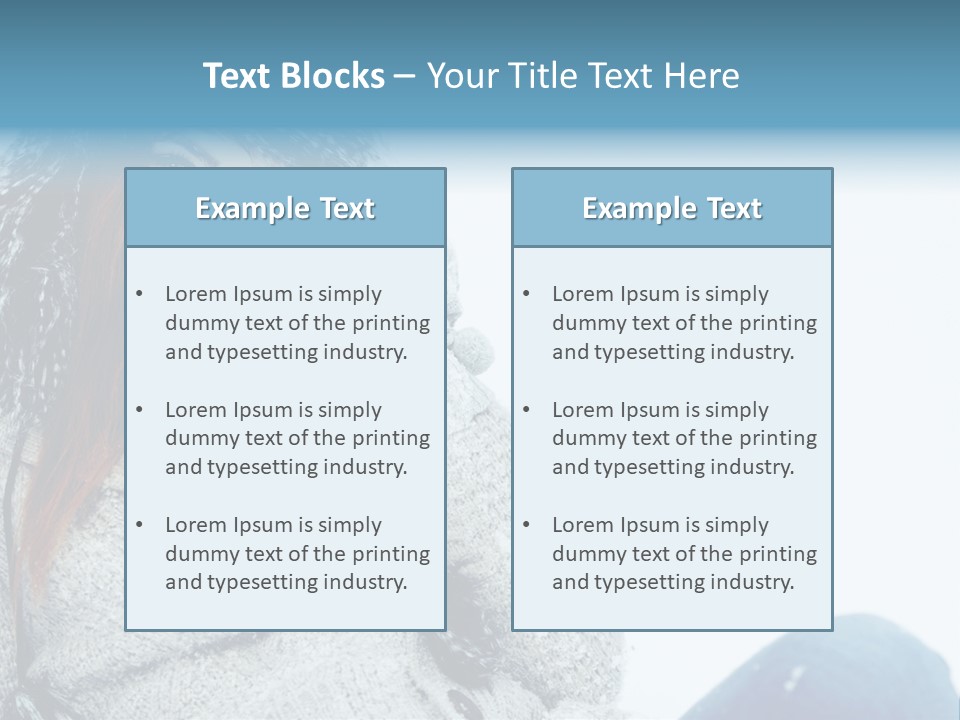 Female One Girl PowerPoint Template