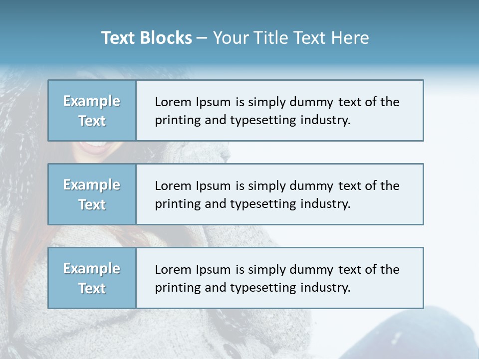 Female One Girl PowerPoint Template