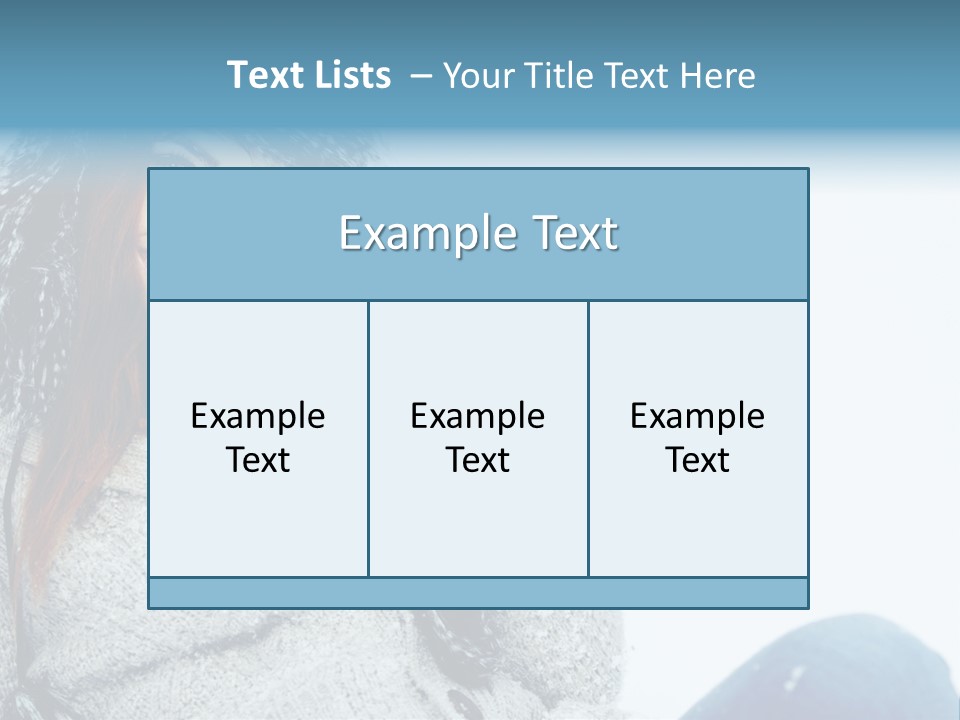 Female One Girl PowerPoint Template