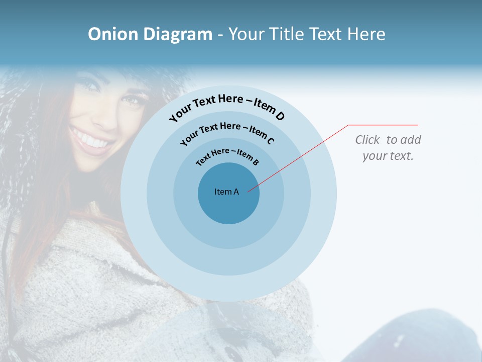 Female One Girl PowerPoint Template