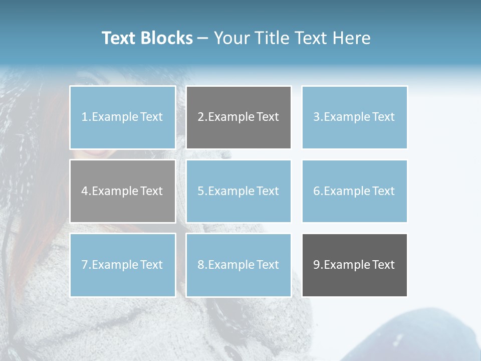 Female One Girl PowerPoint Template