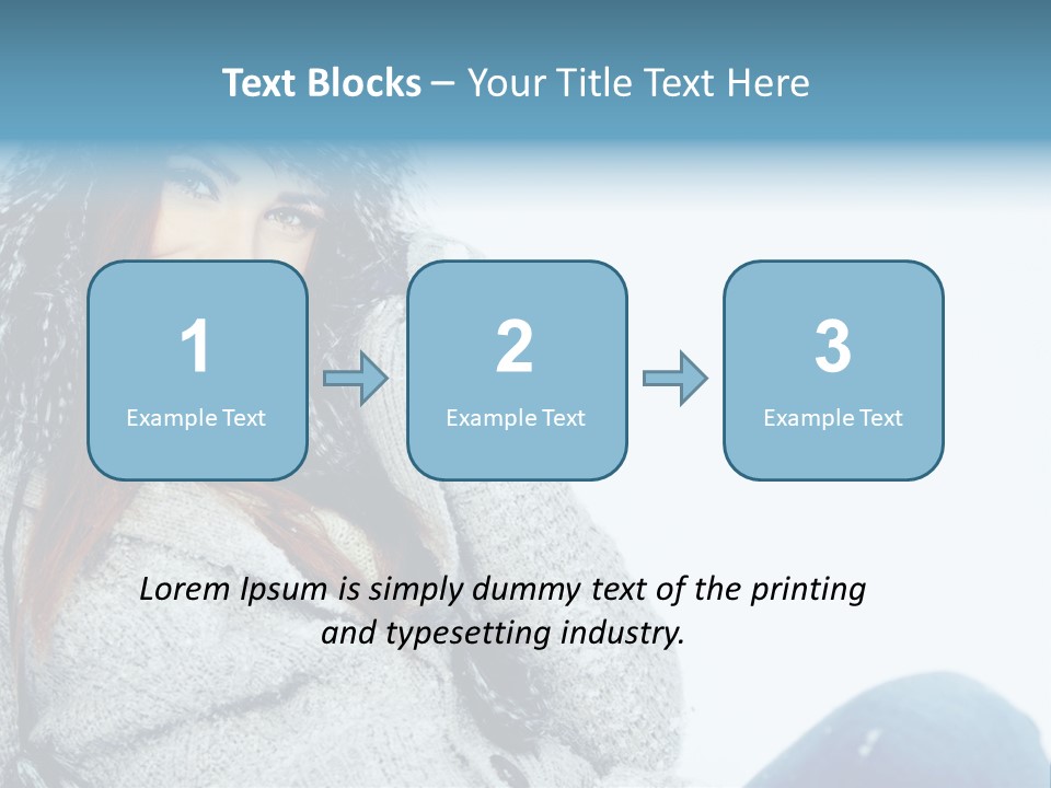 Female One Girl PowerPoint Template