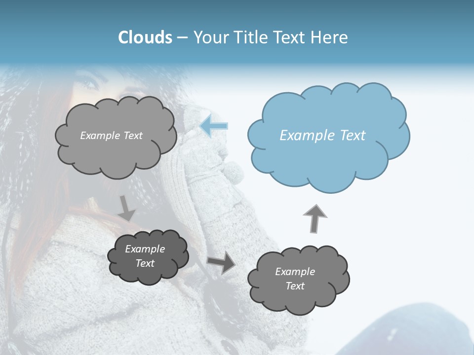 Female One Girl PowerPoint Template