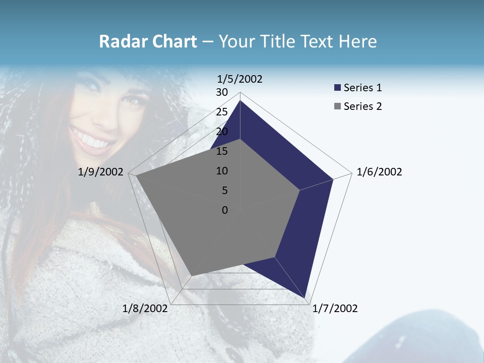 Female One Girl PowerPoint Template