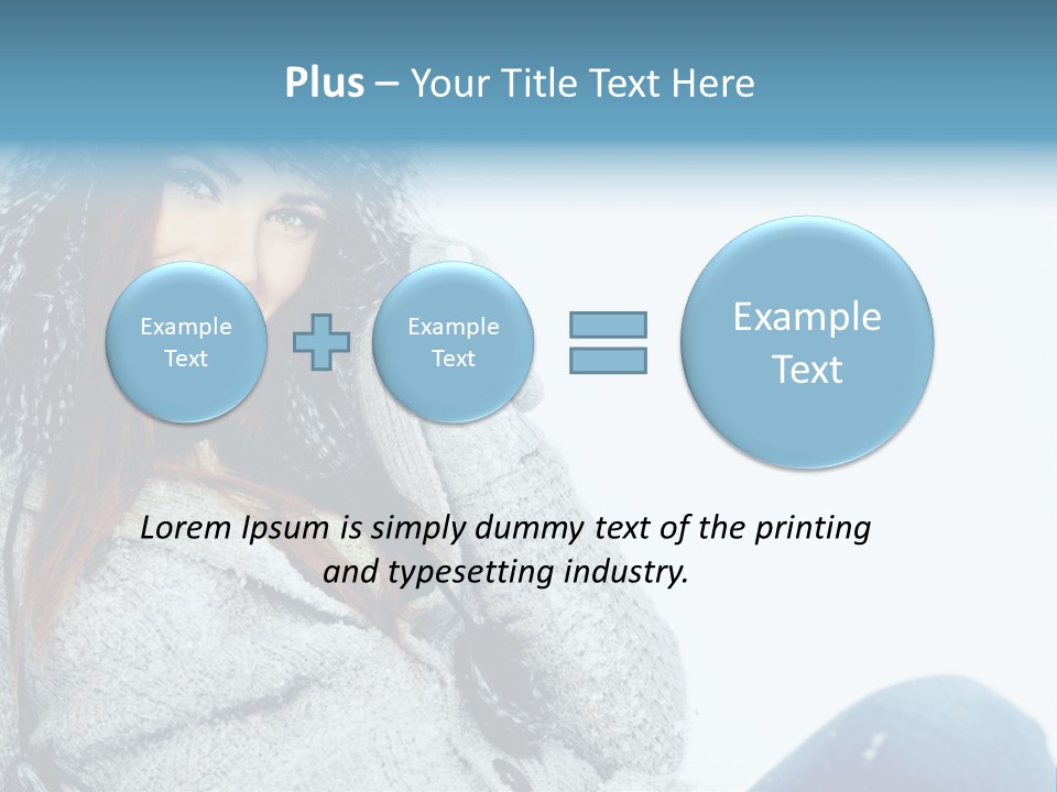 Female One Girl PowerPoint Template
