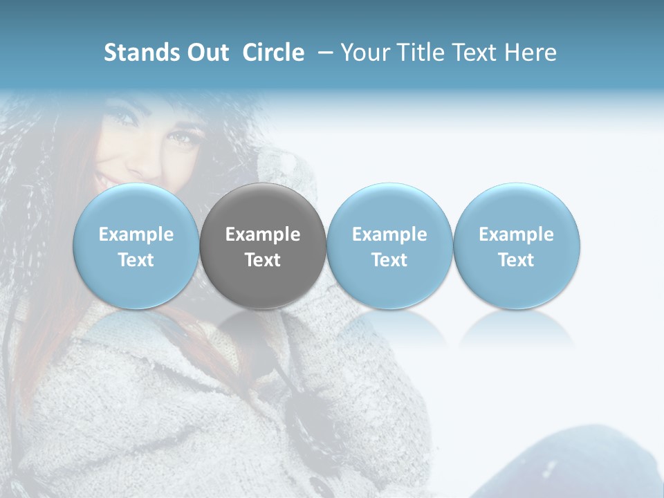 Female One Girl PowerPoint Template
