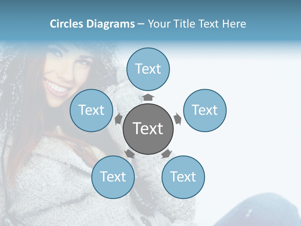 Female One Girl PowerPoint Template