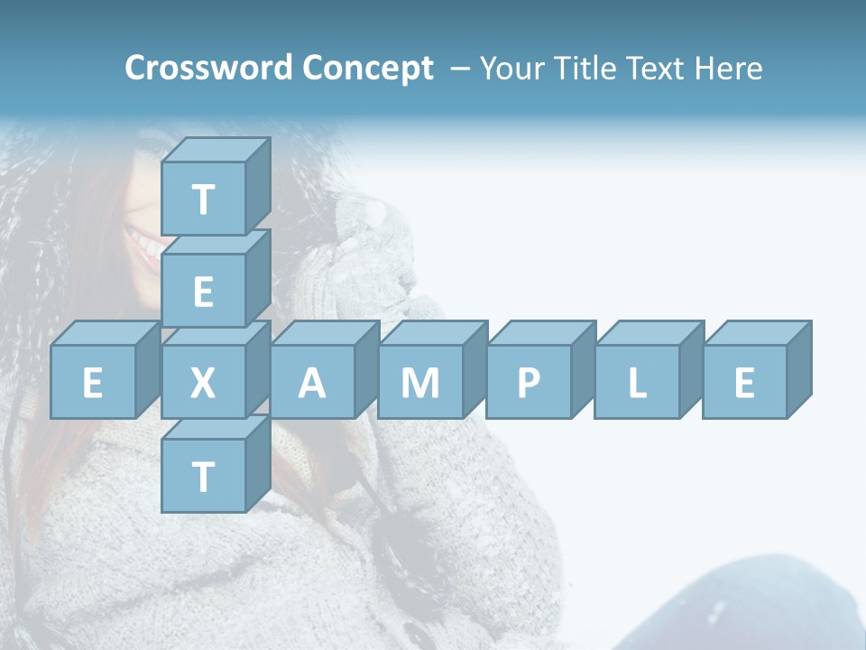 Female One Girl PowerPoint Template