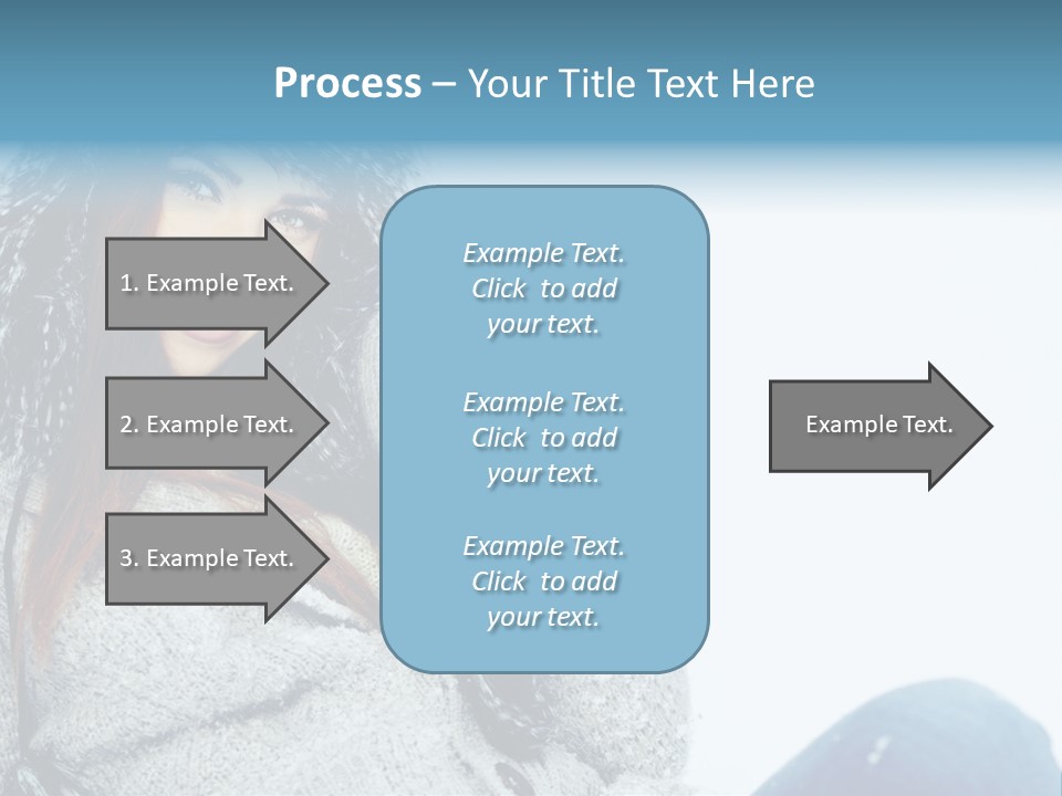 Female One Girl PowerPoint Template