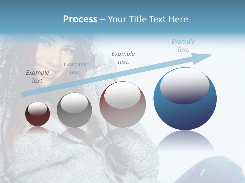 Female One Girl PowerPoint Template