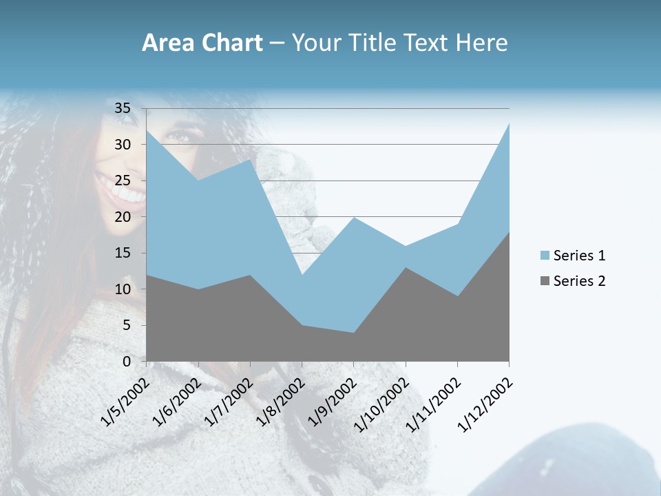 Female One Girl PowerPoint Template