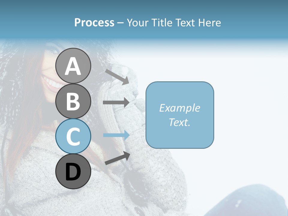 Female One Girl PowerPoint Template