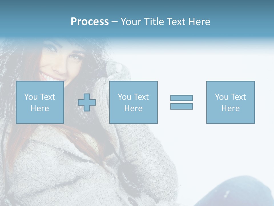 Female One Girl PowerPoint Template