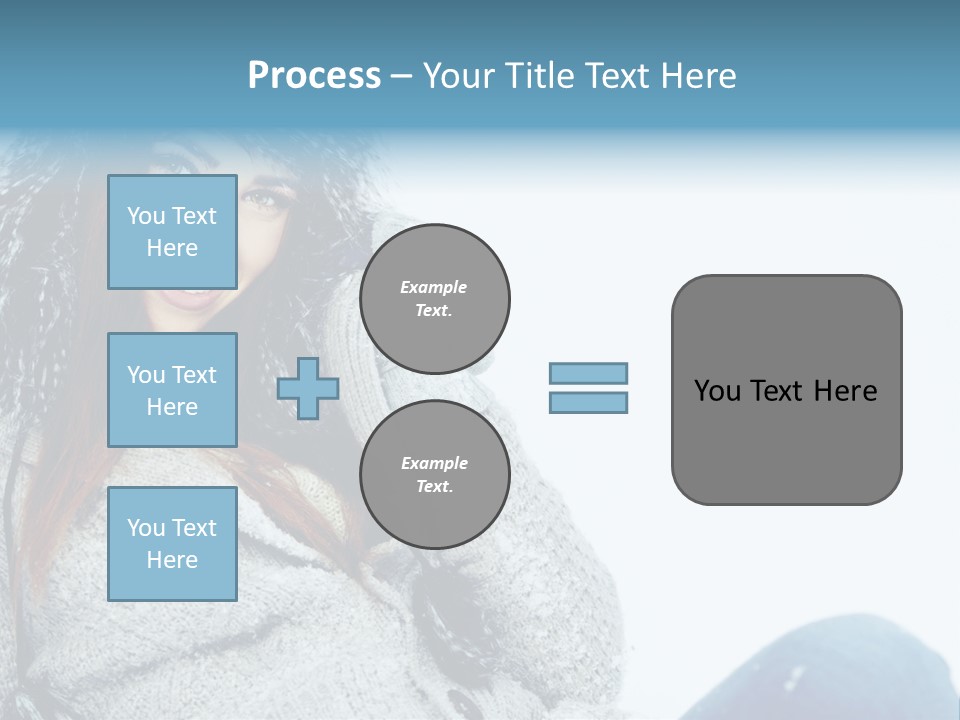 Female One Girl PowerPoint Template