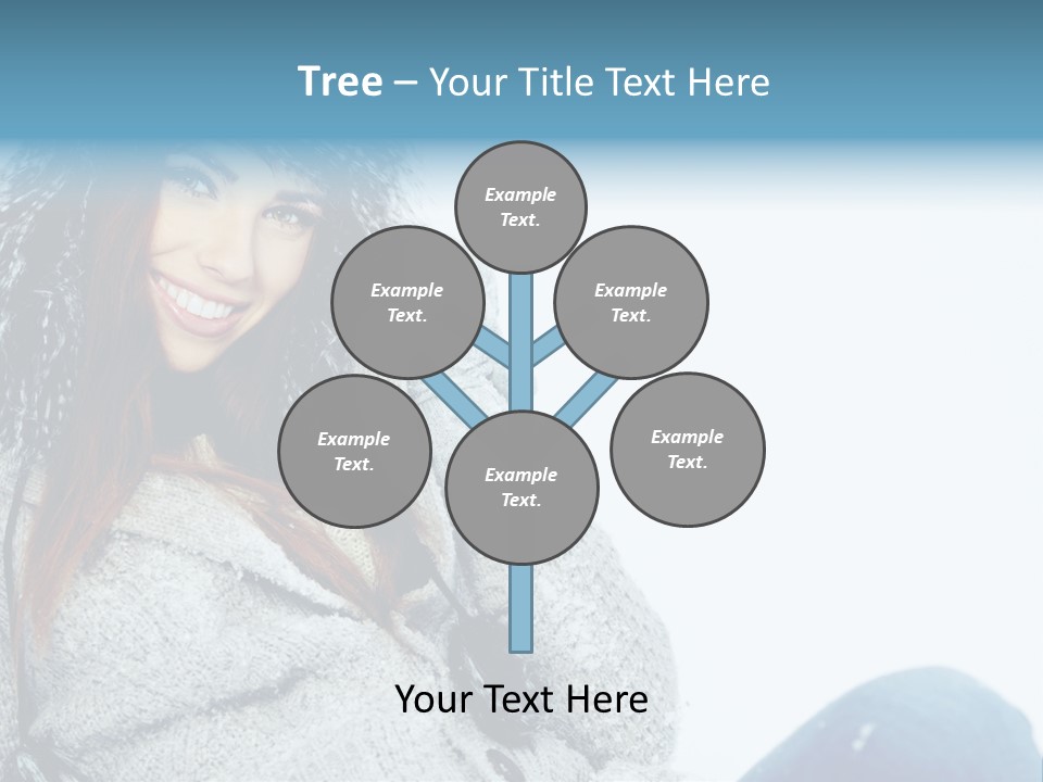 Female One Girl PowerPoint Template