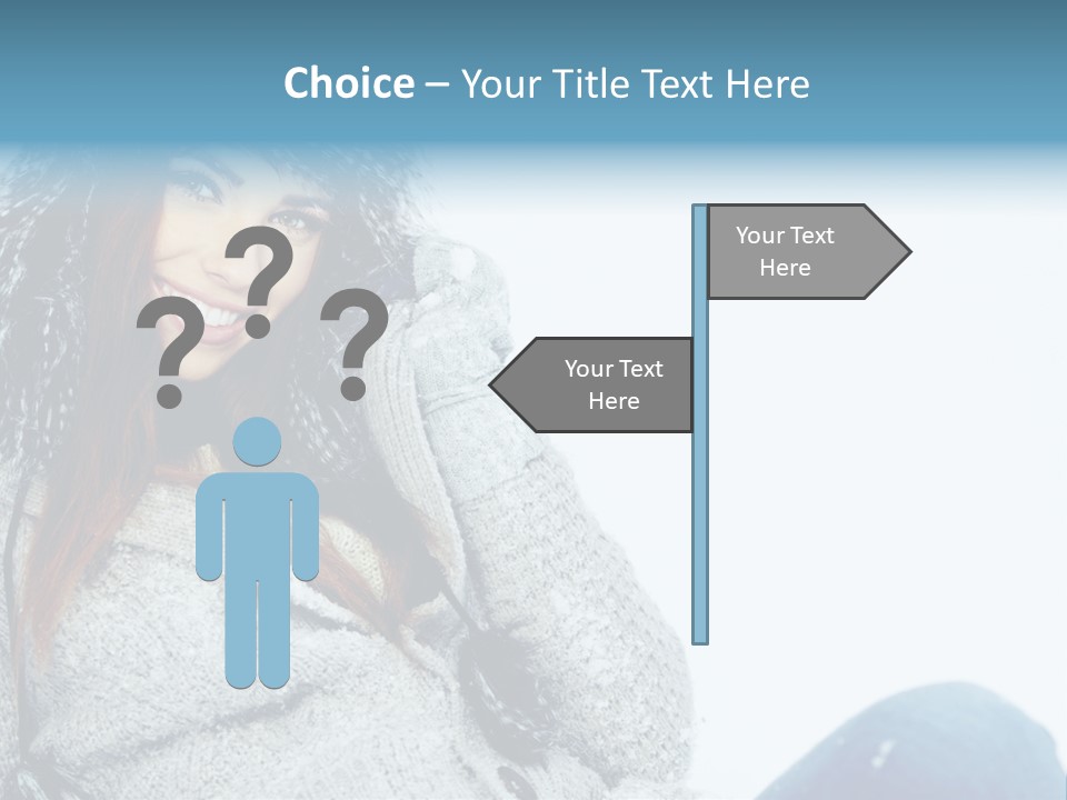 Female One Girl PowerPoint Template