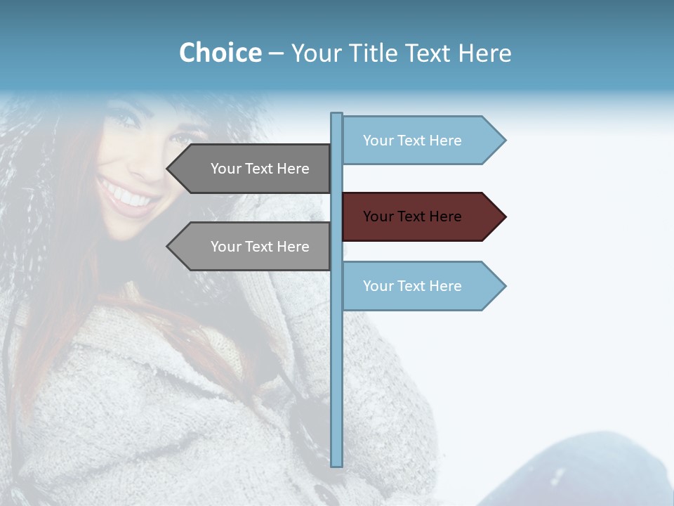 Female One Girl PowerPoint Template