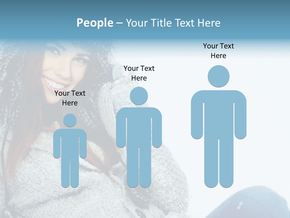 Female One Girl PowerPoint Template