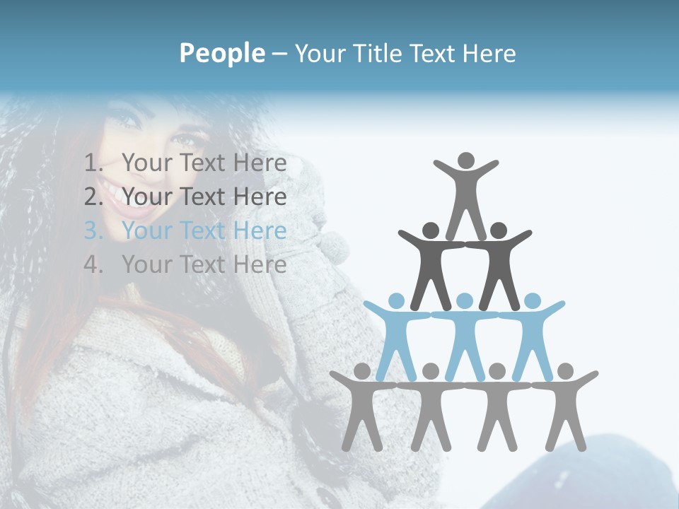 Female One Girl PowerPoint Template