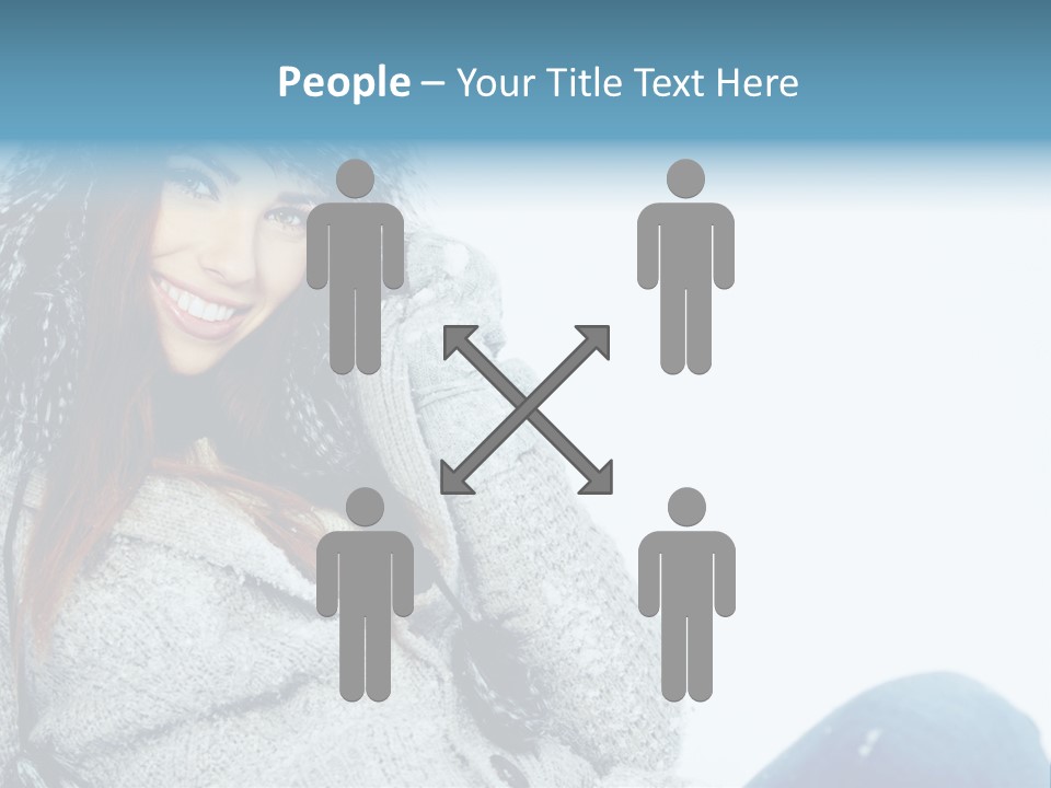 Female One Girl PowerPoint Template