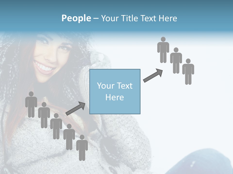 Female One Girl PowerPoint Template