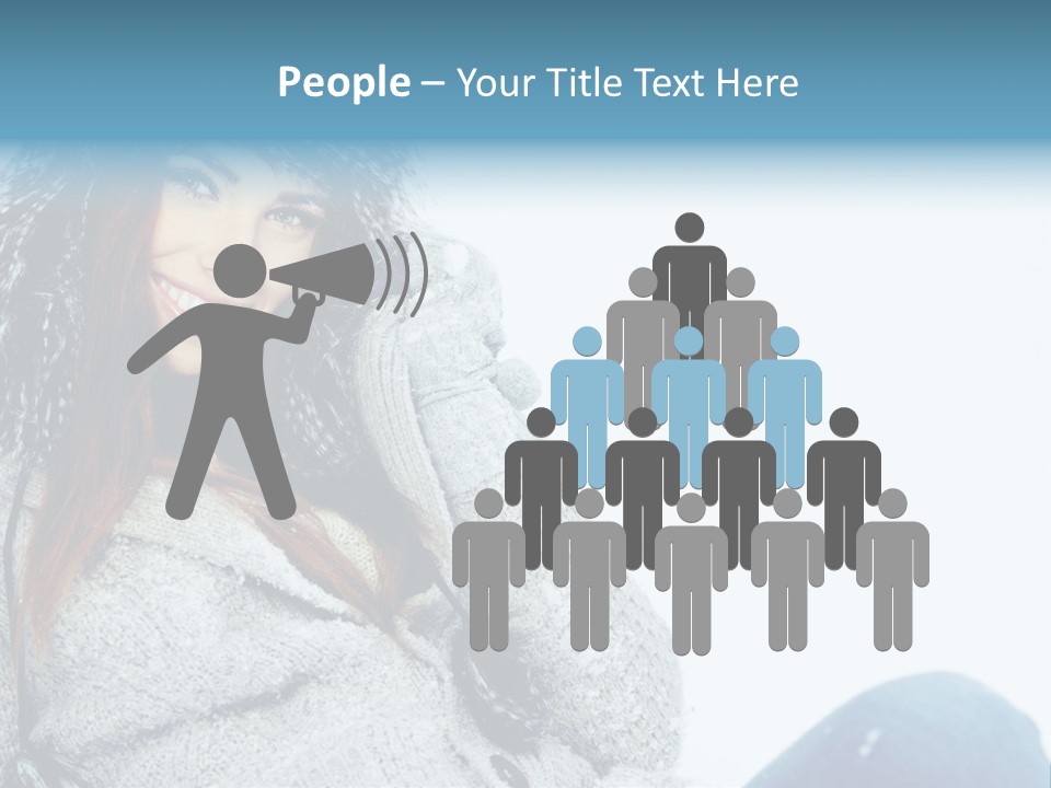 Female One Girl PowerPoint Template