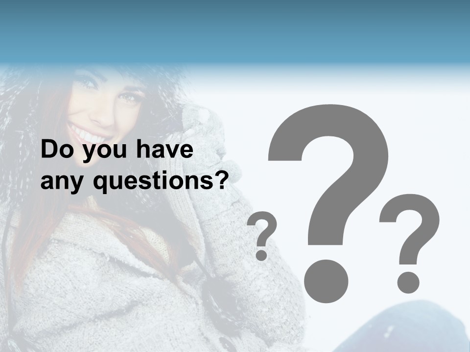 Female One Girl PowerPoint Template