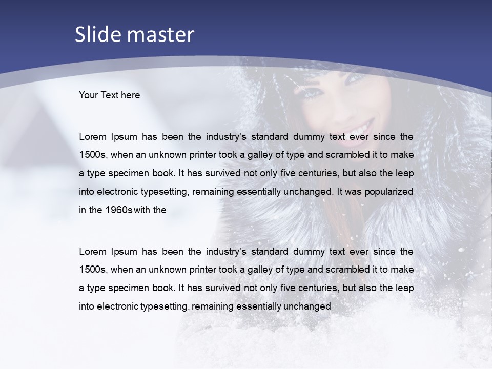 Turn Scenery Girl PowerPoint Template